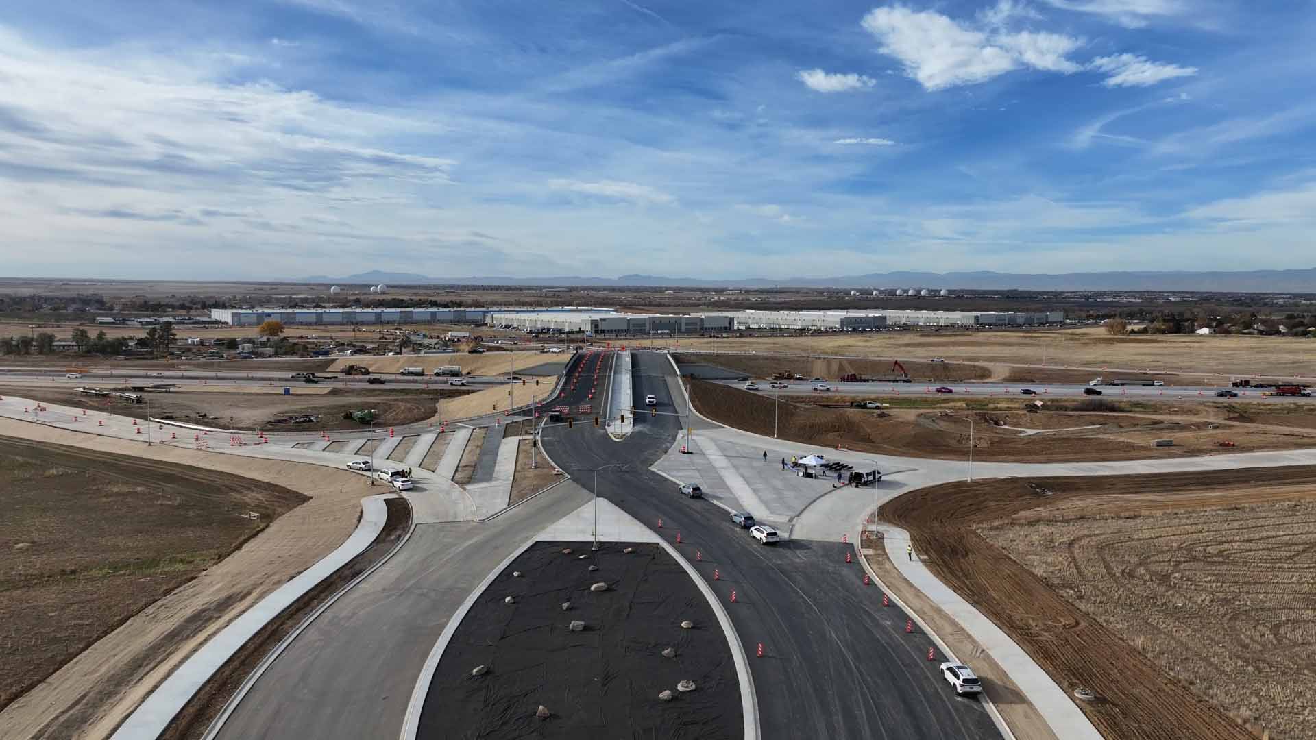 Diverging Diamond Interchange at Picadilly and I-70 Reaches